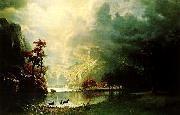 Albert Bierstadt Sierra Nevada Morning oil painting on canvas